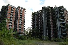 Remains of the Highland Towers during 2008. Highland Towers 2008.JPG