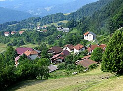 pogled na Hrib nad Ribčami