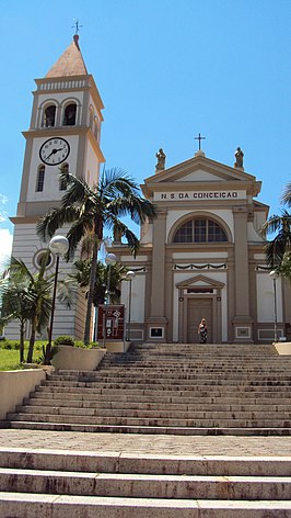 Katholieke kerk Nossa Senhora da Conceição in het centrum van Urussanga