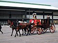 New ambassadors arrive at the palace to hand in their accreditation to the Emperor to be picked up from Tokyo Station either in a limousine or the carriage.[citation needed]