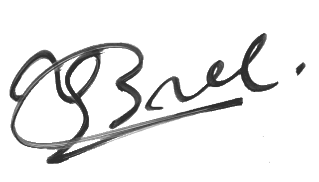 signature de Jacques Brel