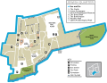 Mapa del barrio judío de Jerusalén.