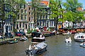 Amsterdameko kanalak.