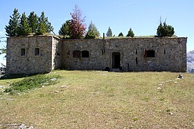 L'entrée du blockhaus de La Lausette.