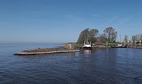 Laaxum, gezicht op de haven