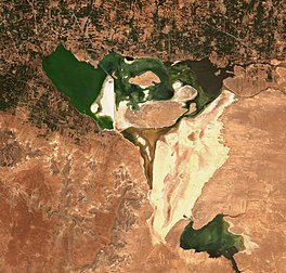 Satellite photo of Lake Jabbul