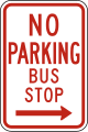 駐車禁止（R7-7） バス停
