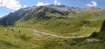 Paysage du parc national autrichien des Hohe Tauern. (définition réelle 10 344 × 4 834)