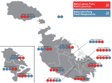 Wyniki w poszczególnych dystryktach