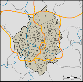 Localisation de Ville-Basse de Charleroi