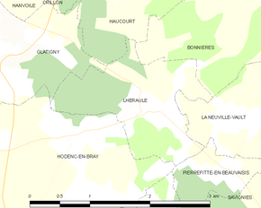 Poziția localității Lhéraule