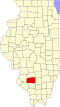 Map of Illinois highlighting Washington County.svg