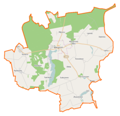 Plan gminy Margonin