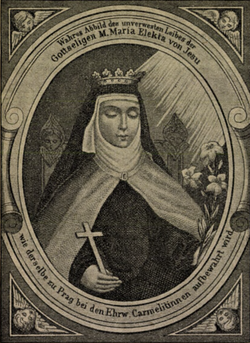 Marie Elekta od Ježíše (dle staré klášterní rytiny)