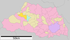 Lage Minanos in der Präfektur
