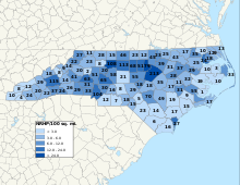 NRHP North Carolina Map.svg