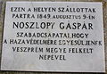 Noszlopy Gáspár, Tagore sétány