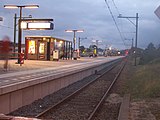 Het perron van station Zandvoort in 2006.