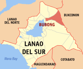 Bubong na Lanao do Sul Coordenadas : 8°1'N, 124°29'E