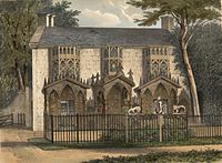 Welsh home：　Plas Newydd, near Llangollen, 1840〈新しい邸〉外観、スランゴレン郊外、1840年