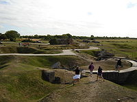 Huidig landschap van Pointe du Hoc