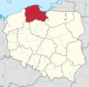 Localisation de Dantzick en Pologne