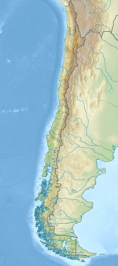 Mapa konturowa Chile