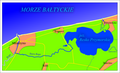 Mapa pokazująca położenie przetoki