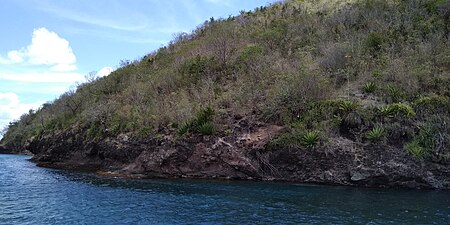 L'anse est formée à partir des écoulements de lave issus d'un volcan situé à l'emplacement du Morne Yoyo il y a 2,5 millions d'années[1].