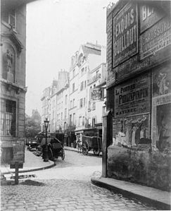 La rue Boutebrie en 1899.