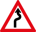 Winding road To left