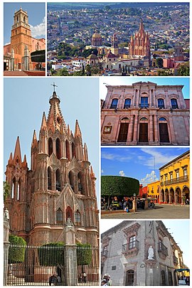 Stadtbild und Bauten von San Miguel de Allende