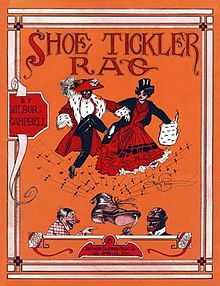 Shoe Tickler Rag, cover of the music sheet for a song from 1911 by Wilbur Campbell Shoe Tickler Rag.jpg