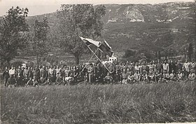 Группа бойцов 1-й Русской бригады, село Шемпас, май 1945 года
