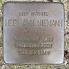 Stolperstein für Hermann Niemann