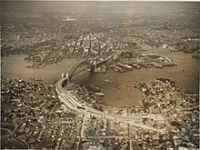 Sydney Harbour Bridge opening day, 19 March 1932 Sydney 1932.jpg