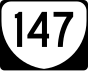 State Route 147 маркер