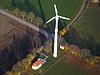 Luftaufnahme der Windkraftanlage Kienberg