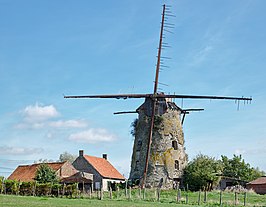 De Machuutmolen (ook verbasterd tot Margrietmolen) in de tot Lo-Reninge behorende plaats Pollinkhove