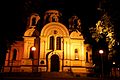 Kościół nocą – widok od strony Placu Biegańskiego