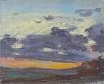 "Étude de ciel" (c. 1868) pastel par Claude Monet (W P53)