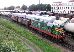 goods yard at Liepāja railway station in 2011