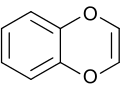 Kekulé, skeletal formula of 1,4-benzodioxine