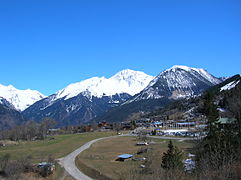 Vue du village du Praz.