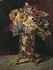 「花瓶の花」1875年頃。油彩、板、51 × 39cm。ゴッホ美術館（アムステルダム）。