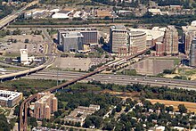 Ariel View of the station in September 2018 Aerial view of Eisenhower Avenue station area, September 2018.JPG