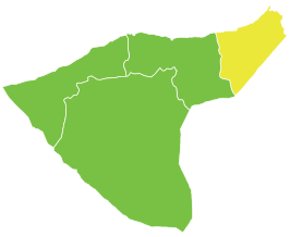 Al-Malikiyah district in het gouvernement Al-Hasakah
