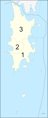 Bản đồ các amphoe, ba quận của Phuket