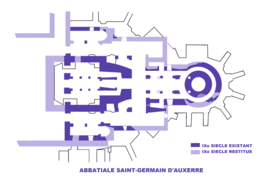 Cryptes de l'abbaye Saint-Germain d'Auxerre.