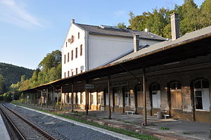 Bahnhof Annaberg-Buchholz unt Bf, Empfangsgebäude (2011)